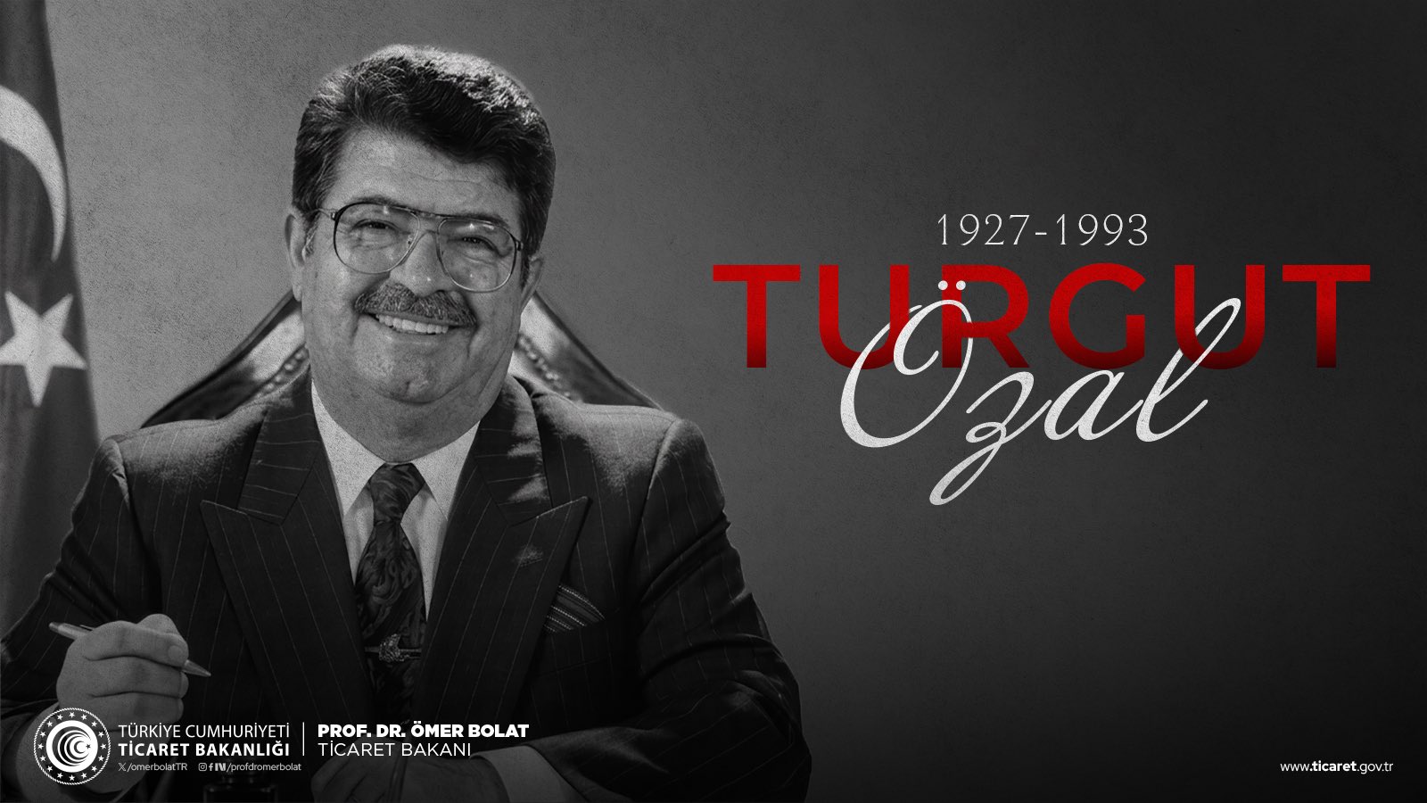Turgut Özal, vefatının 33. yılında anıldı