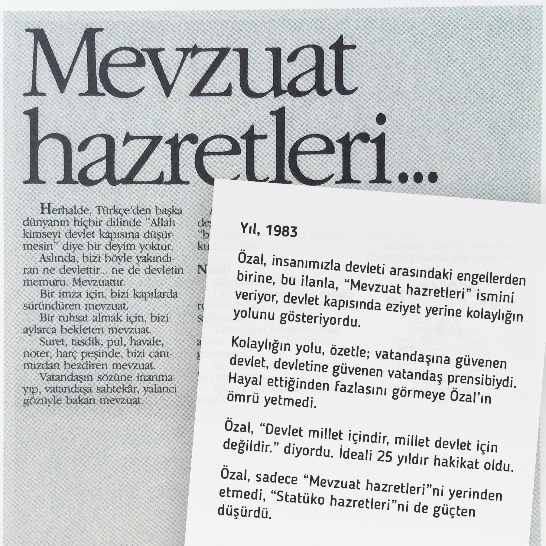 Turgut Özal, Vefatının 33. Yılında Anılıyor